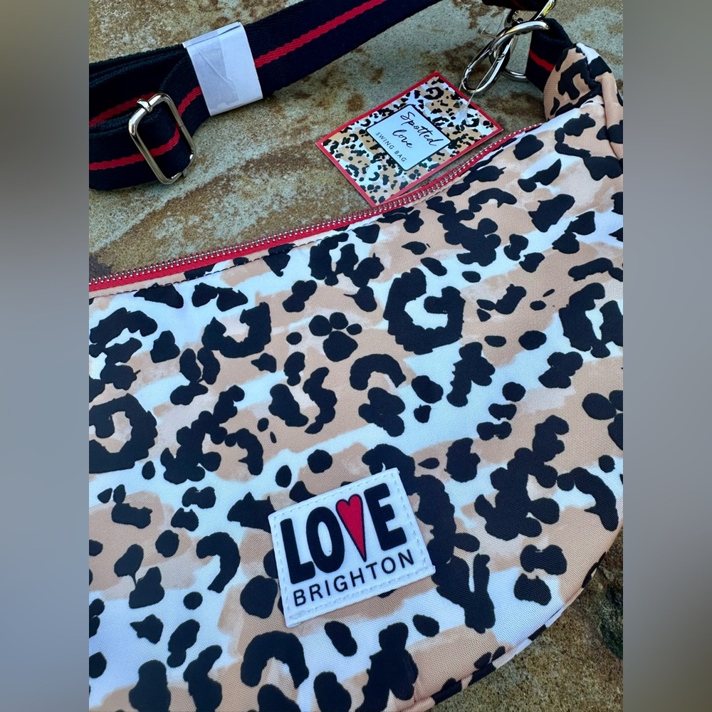 🆕🔖 Brighton ✨ Spotted Love Swing Bag ✨ Leopard Print ✨ Adjustable Strap ✨ NWT!! - Picture 7 of 14